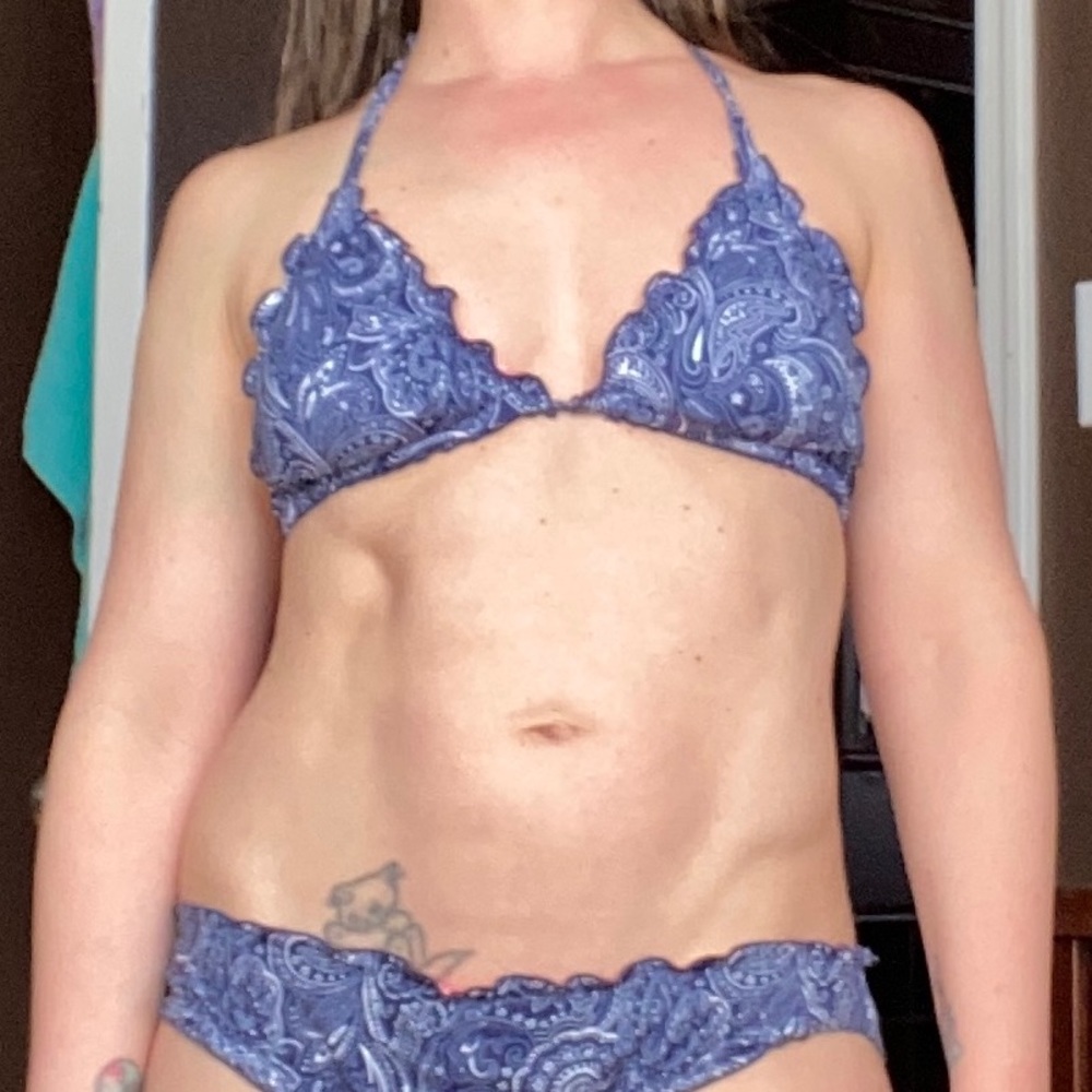 La Vie en Rose Reversible Triangle Bikini Top